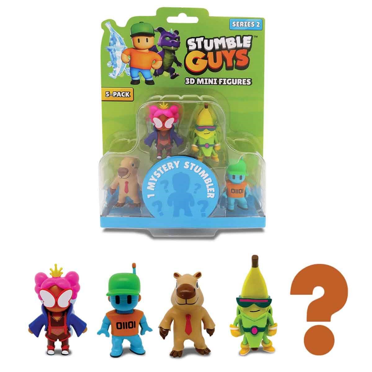 Stumble Guys 5’li Mini Figür Seti S2 Capybara, 3D mini figürler ile eğlenceli oyun deneyimi.