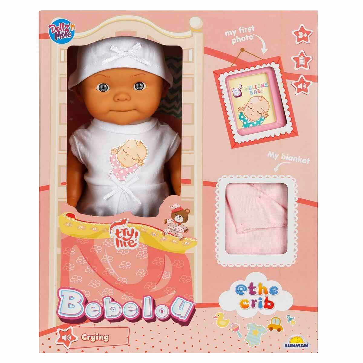 Dollz n More Bebelou Sesli Hoş Geldin Bebeği 30 Cm Pembe