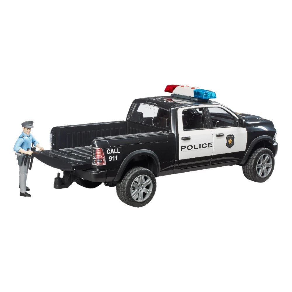 Bruder Sesli Işıklı Ram 2500 Polis Aracı ve Memur BR02505