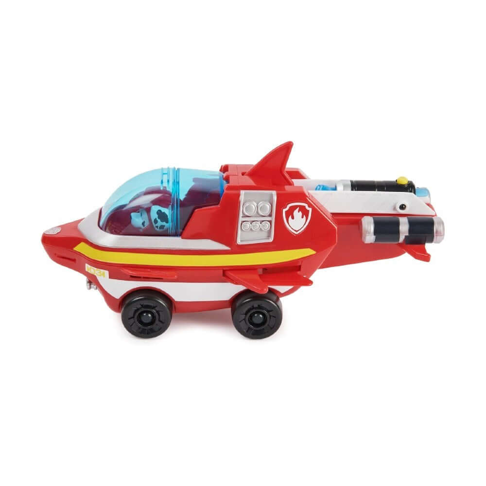 Paw Patrol Aqua Pups Temalı Araçlar Marshall, 6065229-06, 778988435571, Spin Master, Roket Oyuncak