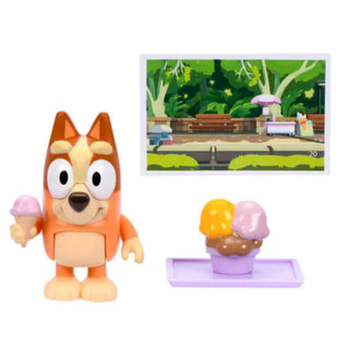Bluey Tek Figür Aksesuarlı Set Bingo ve Dondurma