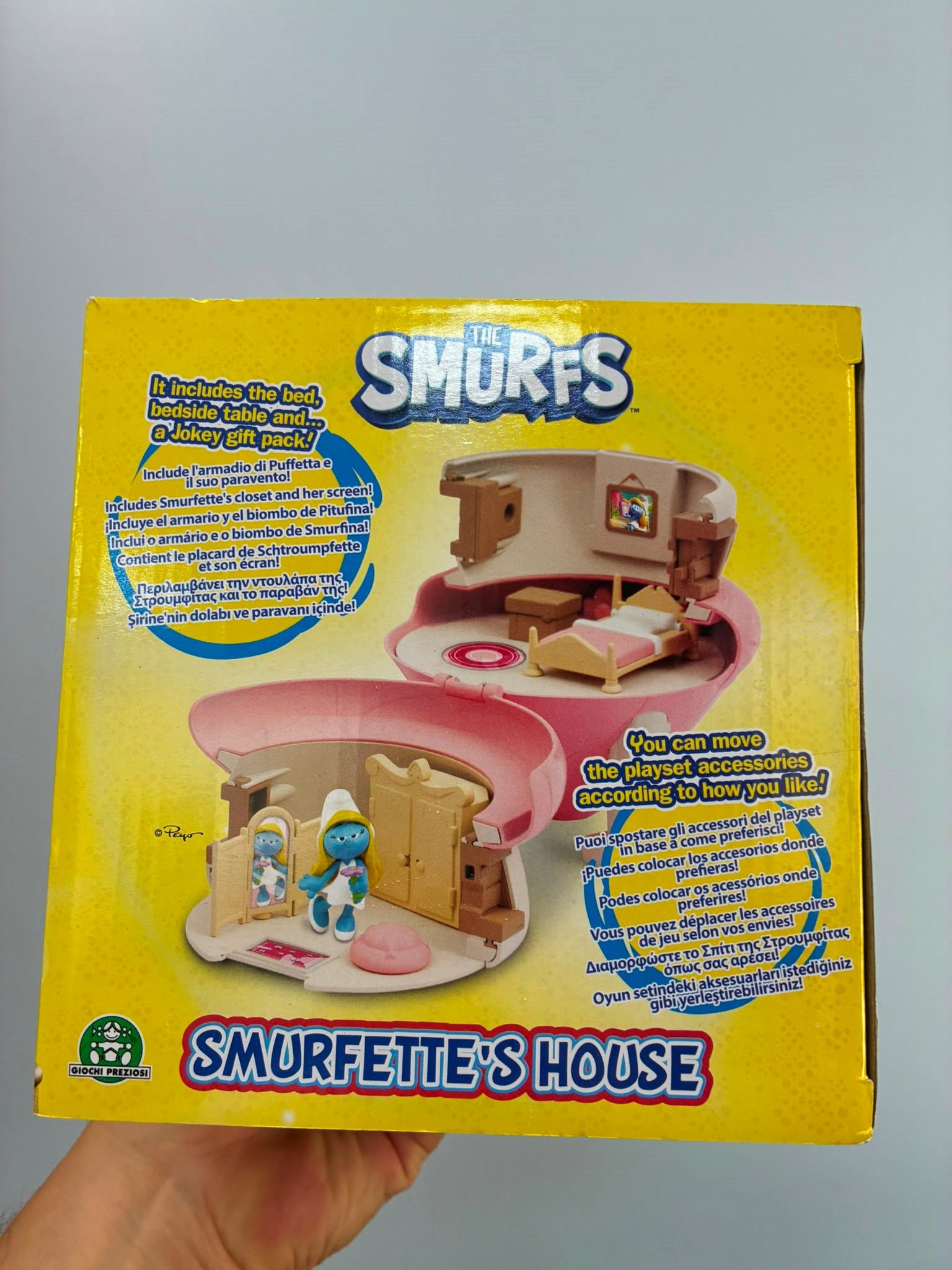 Outlet - Şirinler Evi Oyun Seti Şirine ve Evi PUF20000 (Sihirli Anahtar Eksik & Kutusu Hasarlı)