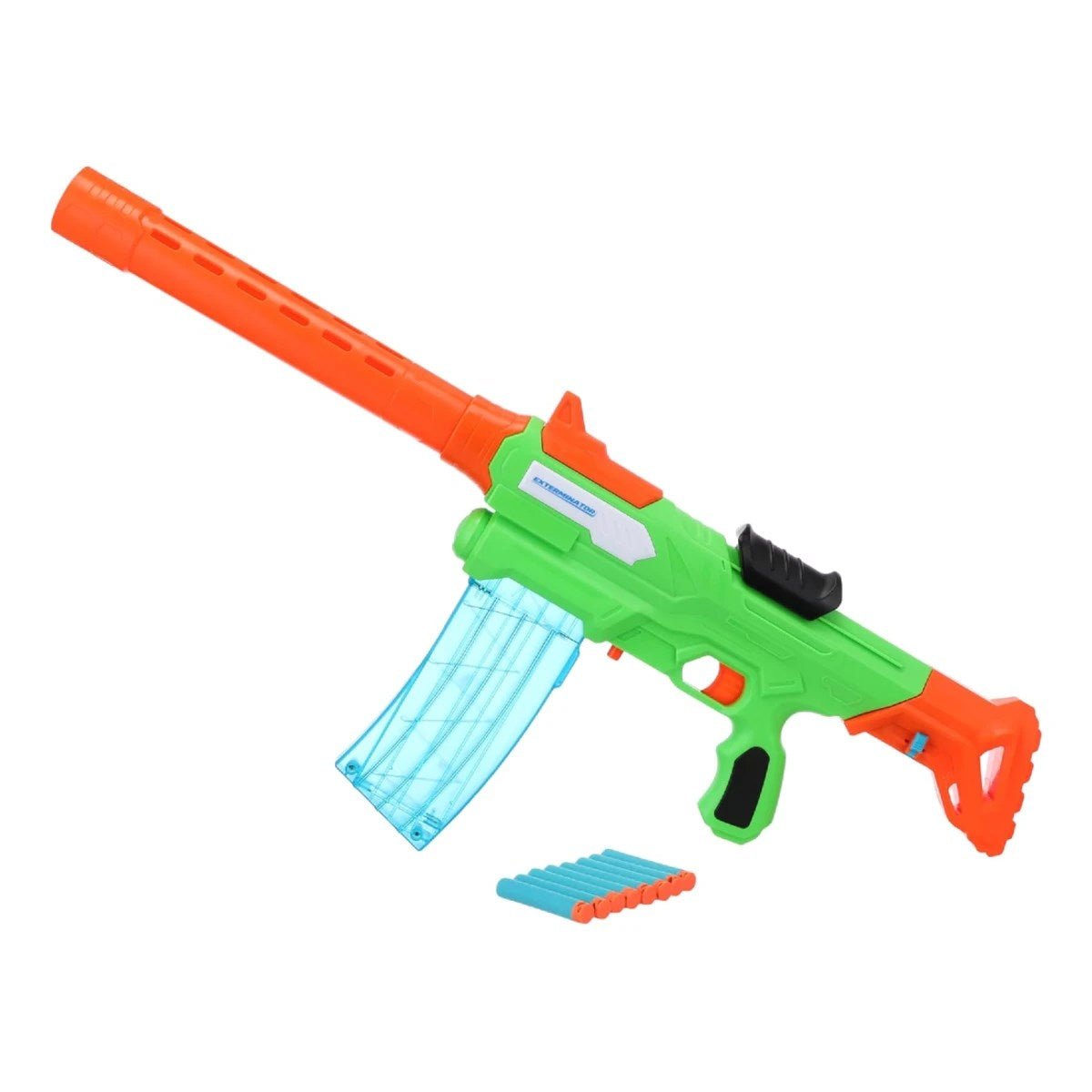 Air Warriors Exterminator 25 Metre Menzil 14 Dartlı ve Çıkarılabilir Namlulu Sünger Dart Atan Silah - Roket Oyuncak