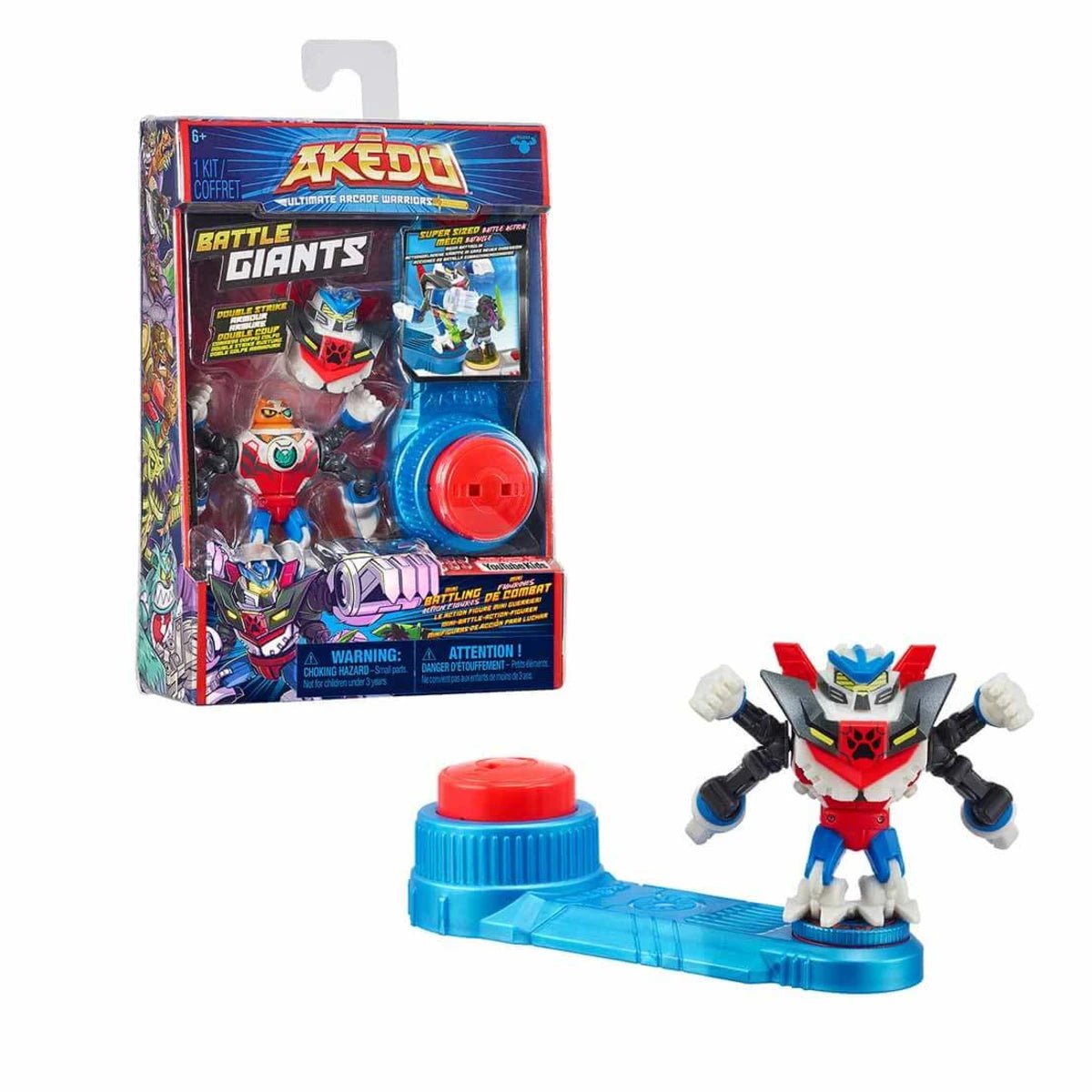 Akedo S2 Dev Tekli Paket Scratch - Atron Zırhlı ve Yeni Dövüş Stilli Büyük Boy Dövüşçü Figürleri - Roket Oyuncak