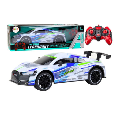 Auto Sportowe RC 1:10 25 km/h Maksimum Hızlı, 42 cm Dev Boyutlu ve Hassas Kontrollü Uzaktan Kumandalı Spor Yarış Arabası Beyaz - Roket Oyuncak