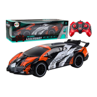 Auto Sportowe RC 1:10 25 km/h Maksimum Hızlı, 42 cm Dev Boyutlu ve Hassas Kontrollü Uzaktan Kumandalı Spor Yarış Arabası Turuncu - Roket Oyuncak