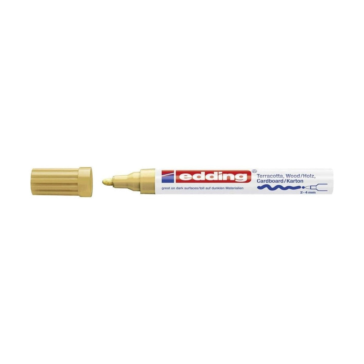 Edding 4000 Dekorasyon Kalemi Altın (2-4 mm Yuvarlak Uç)