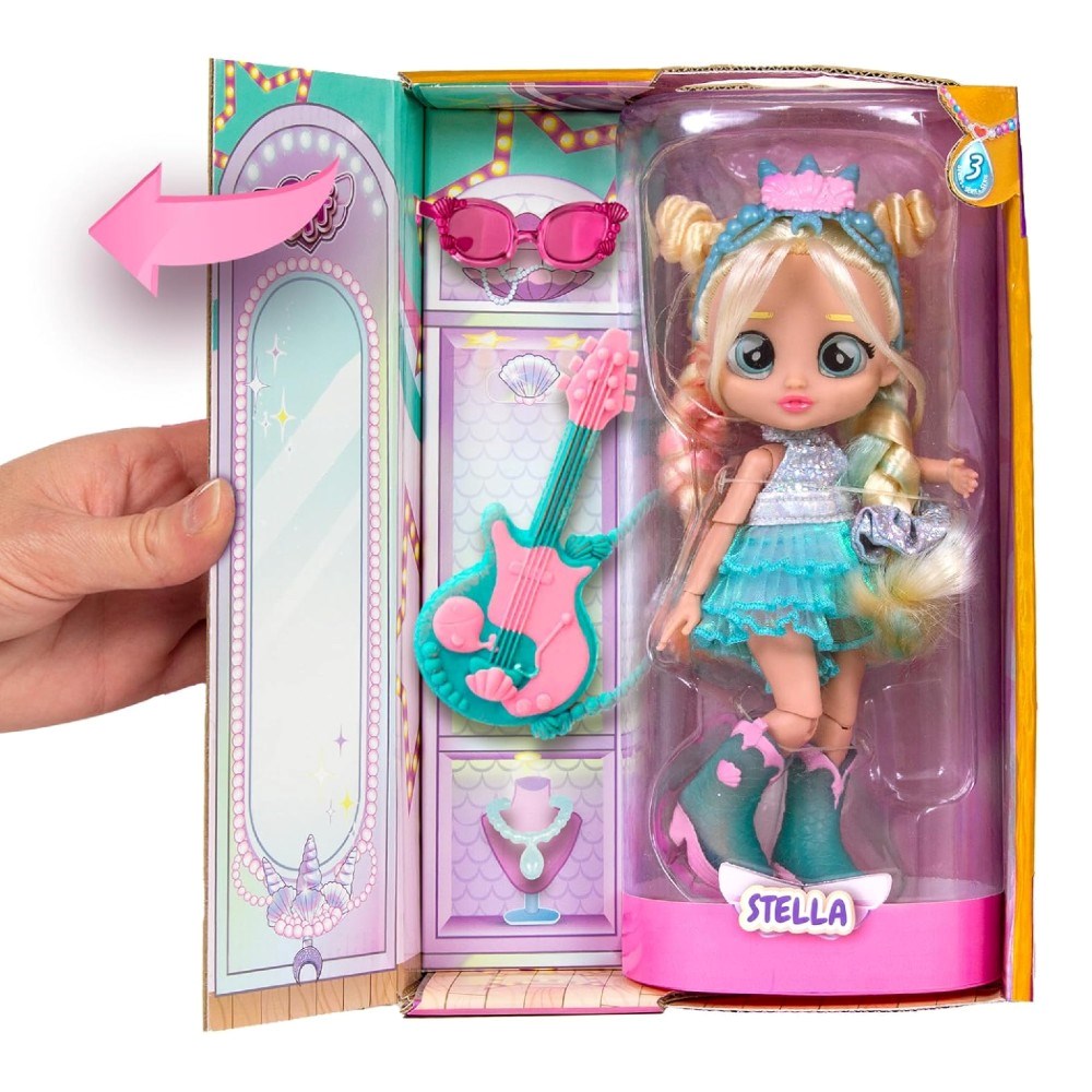 Cry Babies BFF Bebekler S3 Stella 21 cm Gardırop Kutulu Moda Bebeği