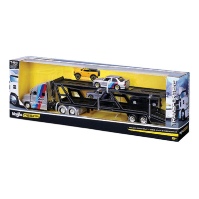 Maisto Design Seri Taşıyıcı Tırlar MACK Anthem & 1988 Bmw M3