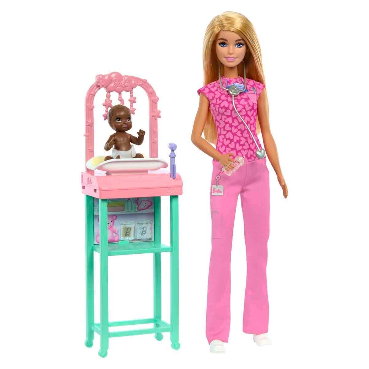 Barbie Bakım Temalı Kariyer Oyun Setleri Bebek Doktoru - Roket Oyuncak