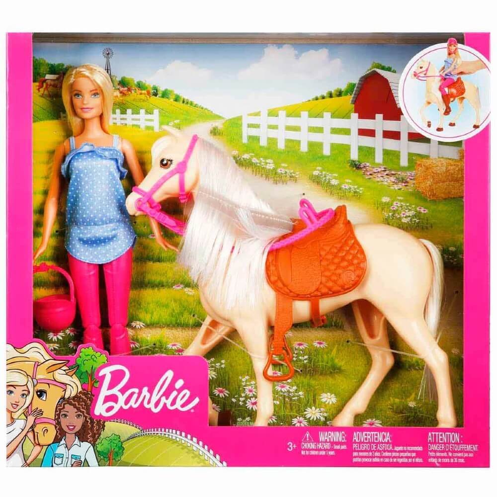 Barbie Bebek ve Güzel Atı Oyun Seti FXH13 - Roket Oyuncak