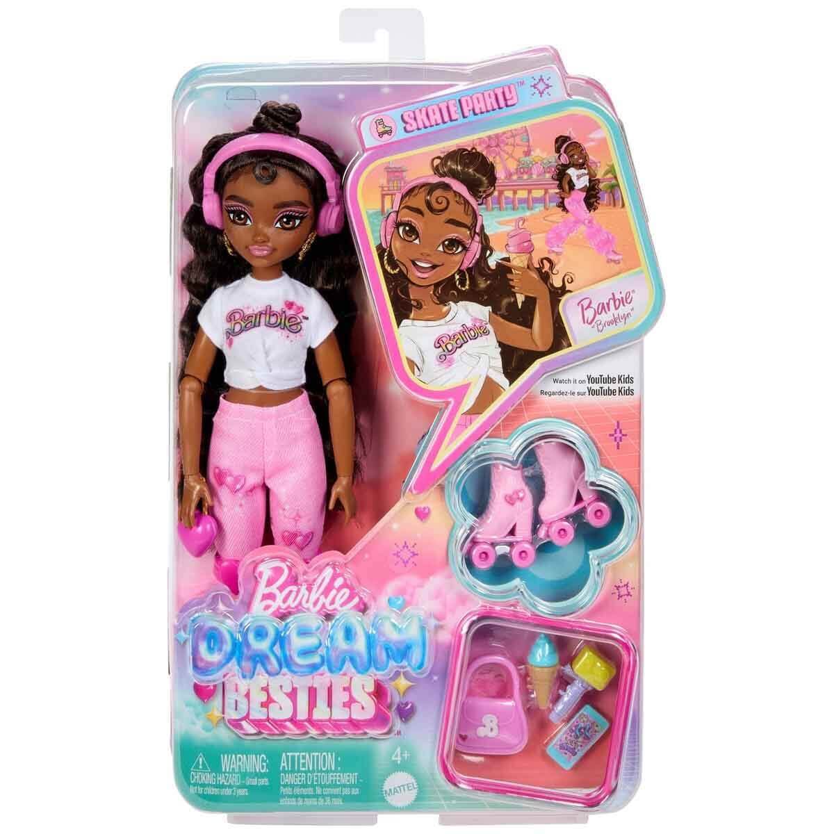 Barbie Dream Besties Paten Partisi Brooklyn Bebek JFX97 - Roket Oyuncak