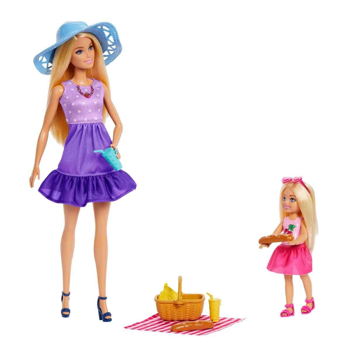 Barbie Malibu ve Chelsea Piknik Oyun Seti JBF43 - Roket Oyuncak