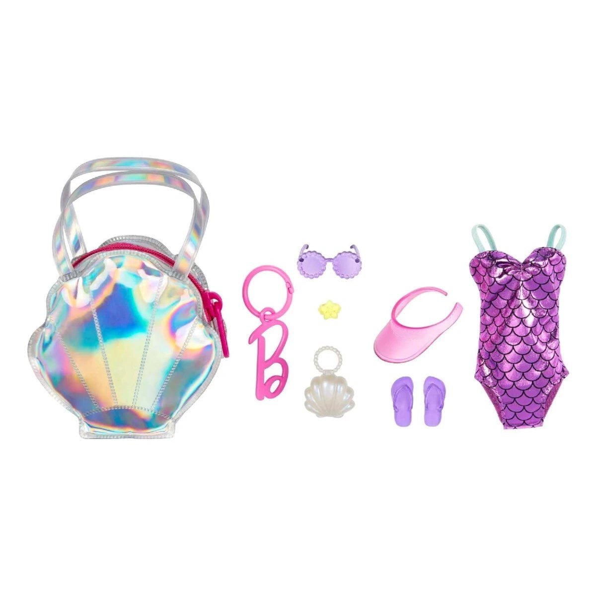 Barbie Mini Çanta Aksesuarları Mayolu Plaj Temalı Set - Roket Oyuncak