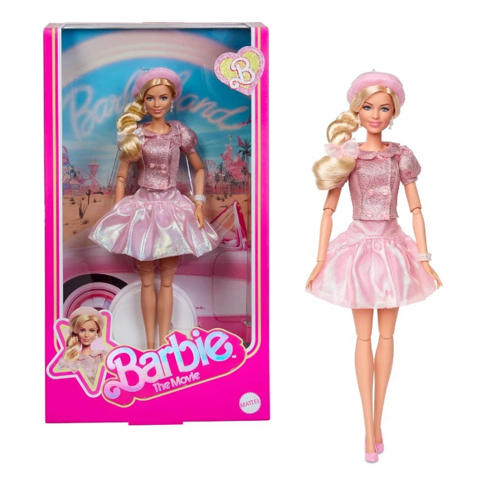 Barbie The Movie Pembe Bereli Barbie Bebek - Roket Oyuncak