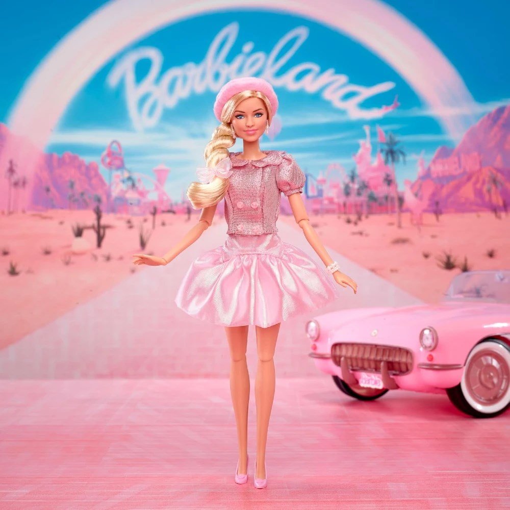 Barbie The Movie Pembe Bereli Barbie Bebek - Roket Oyuncak