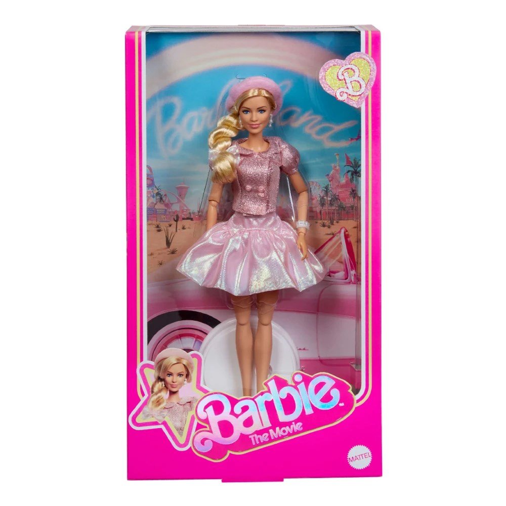 Barbie The Movie Pembe Bereli Barbie Bebek - Roket Oyuncak