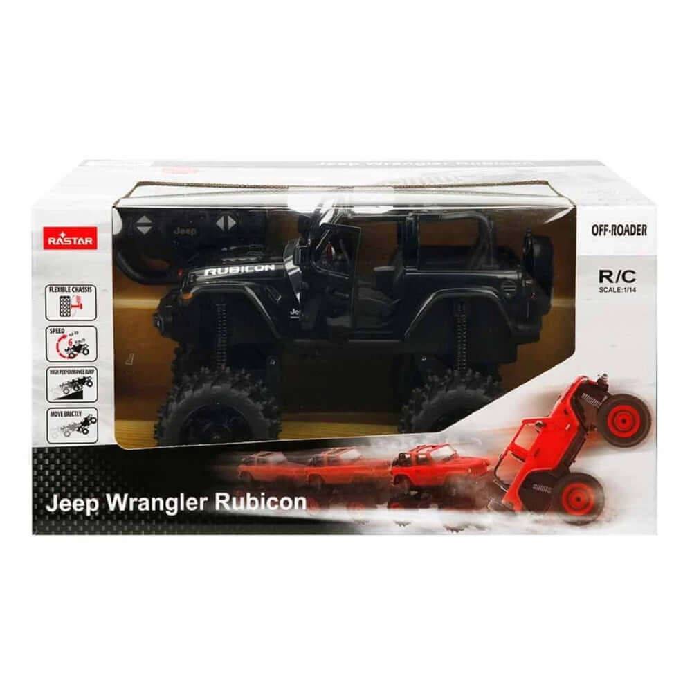 Rastar Jeep Wrangler Rubicon Uzaktan Kumandalı Araba Siyah