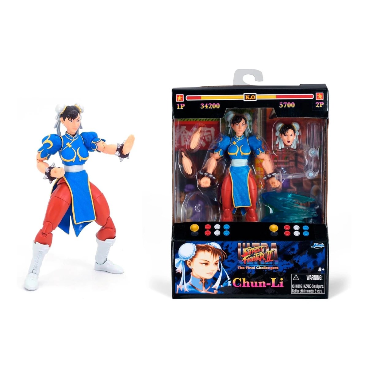 Jada Street Fighter Seri II Chun-Li 15 Cm Aksiyon Figürü