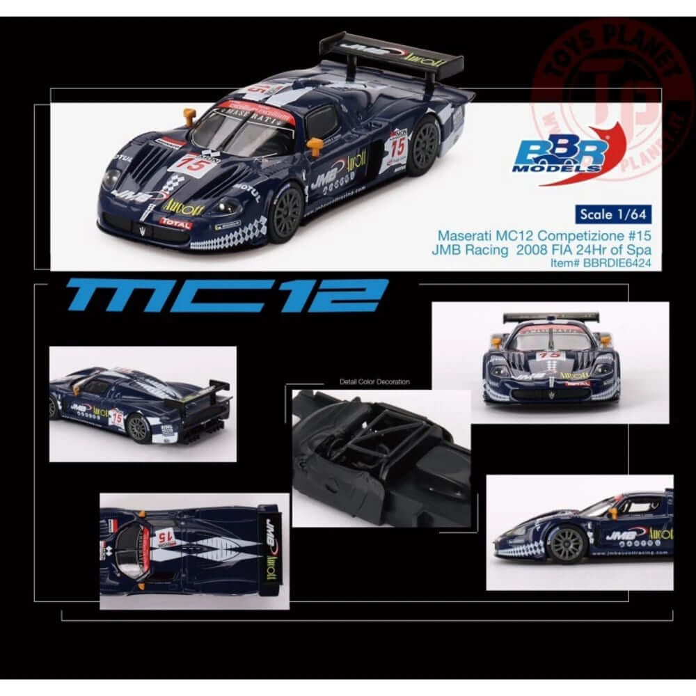BBR Models Maserati MC12 Competizione 2008 FIA 24Hr of Spa - Roket Oyuncak