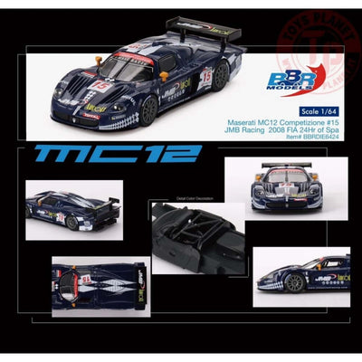 BBR Models Maserati MC12 Competizione 2008 FIA 24Hr of Spa - Roket Oyuncak