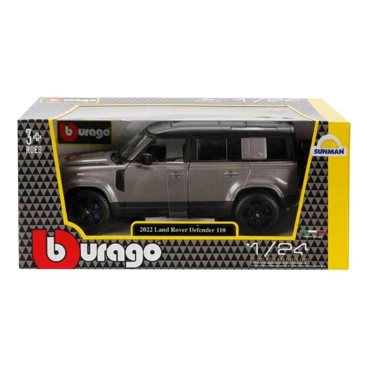 Bburago 1:24 Land Rover Defender 110 Gri - Roket Oyuncak