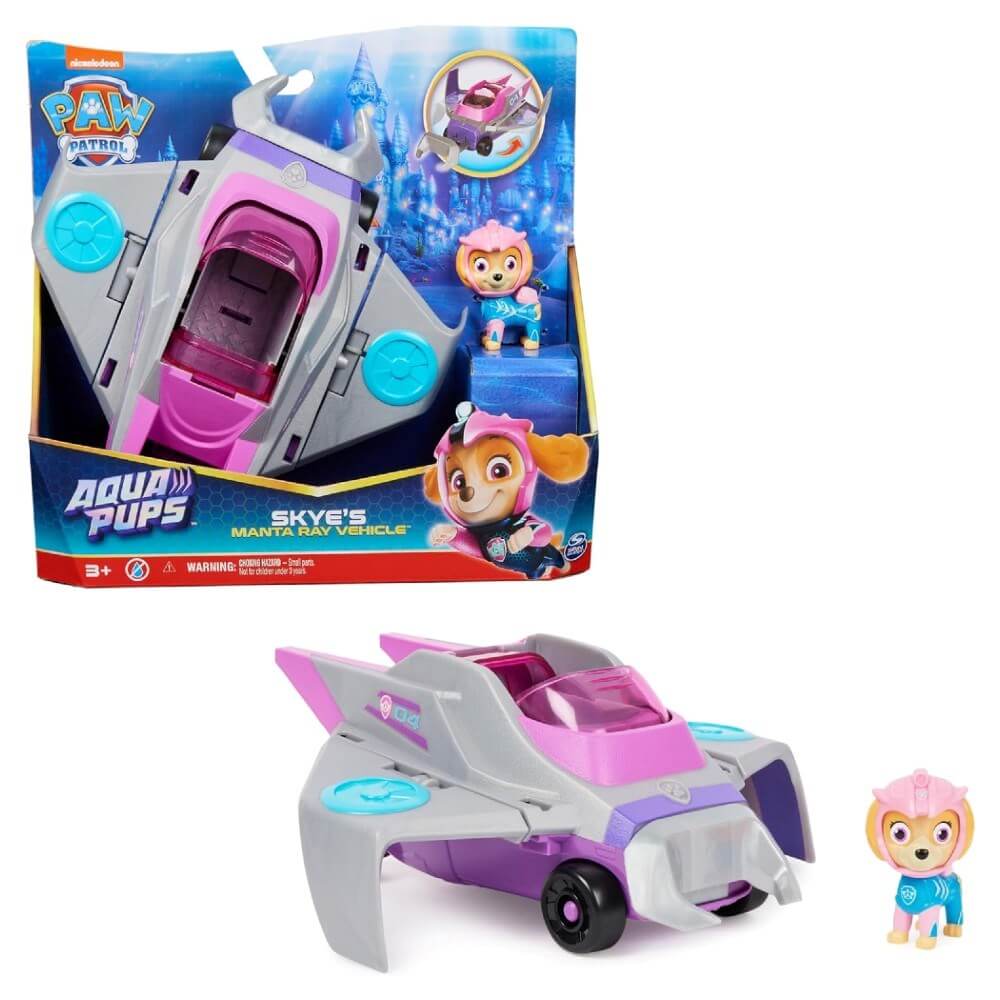 Paw Patrol Aqua Pups Temalı Araçlar Chase 6065229-02 778988435571 Spin Master Roket Oyuncak