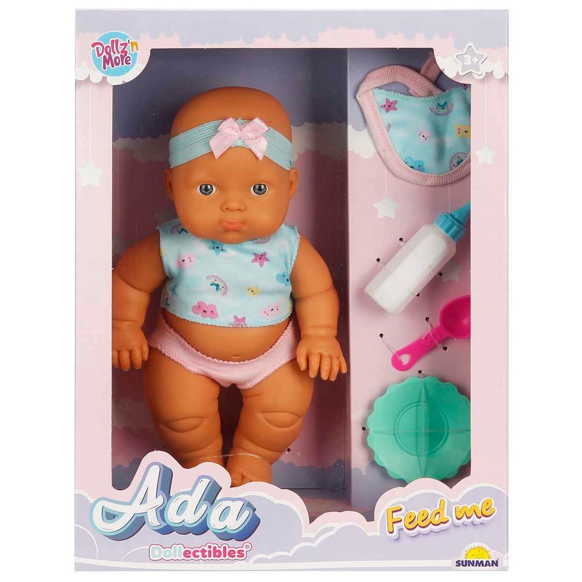 Dollz n More Ada Bebek Beslenme Seti 23 Cm Mavi