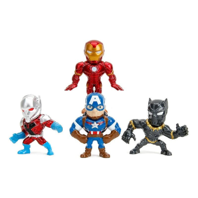 Jada Avengers 4'lü Figür Seti Iron Man, C. America, B. Panther, AntMan