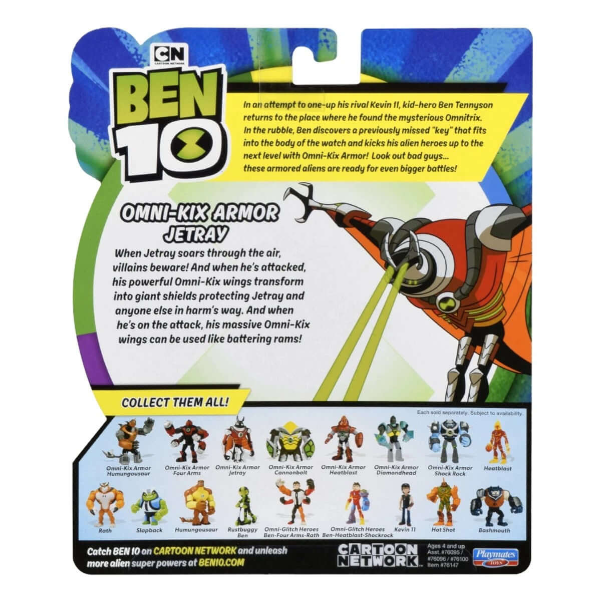 Ben 10 Aksiyon Figürleri Omni - Kix Armaor Jetray BEN47B10 - Roket Oyuncak