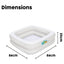 Bestway 51116 Kare Bebek Havuzu 86 x 86 x 25 Cm - Roket Oyuncak