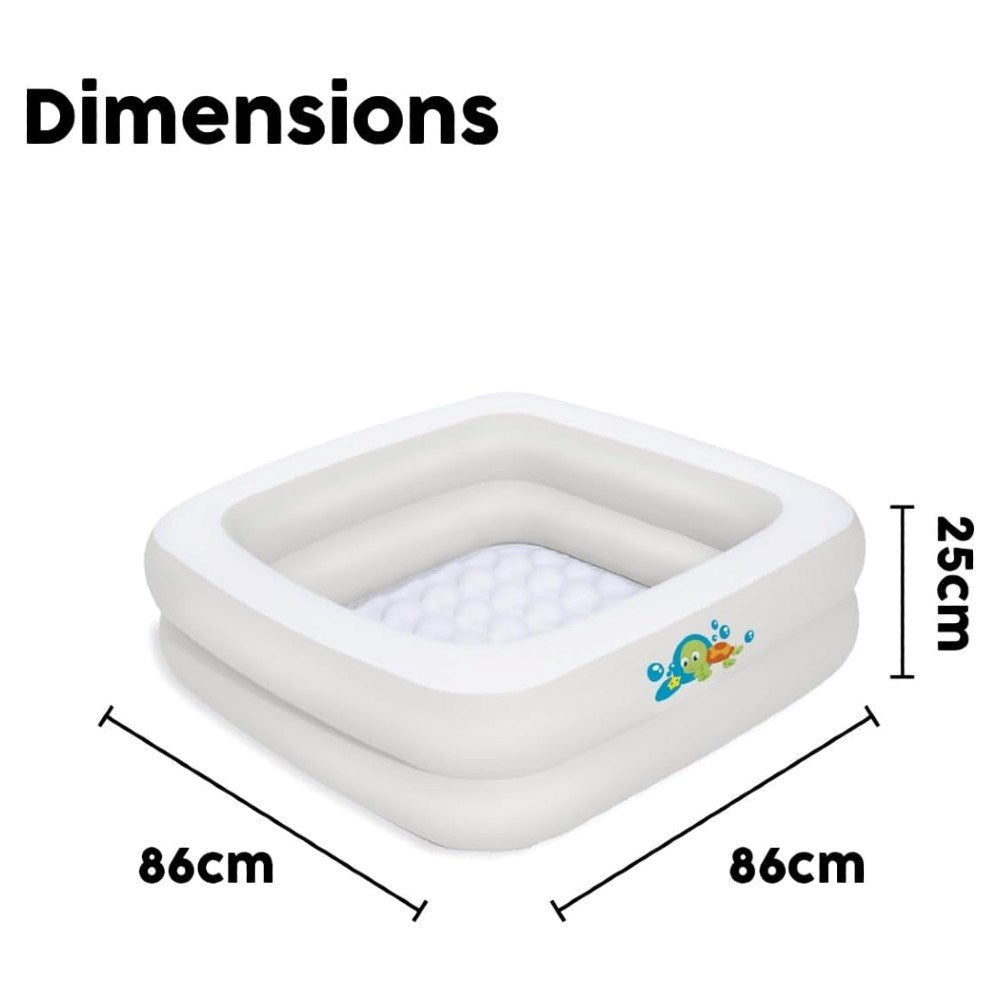 Bestway 51116 Kare Bebek Havuzu 86 x 86 x 25 Cm - Roket Oyuncak