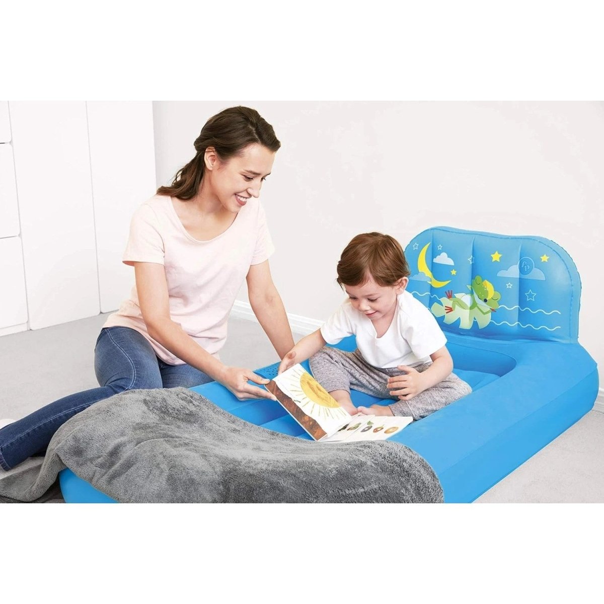 Bestway Fisher-Price Dream Glimmers Şişme Çocuk Yatağı 93546 - Roket Oyuncak