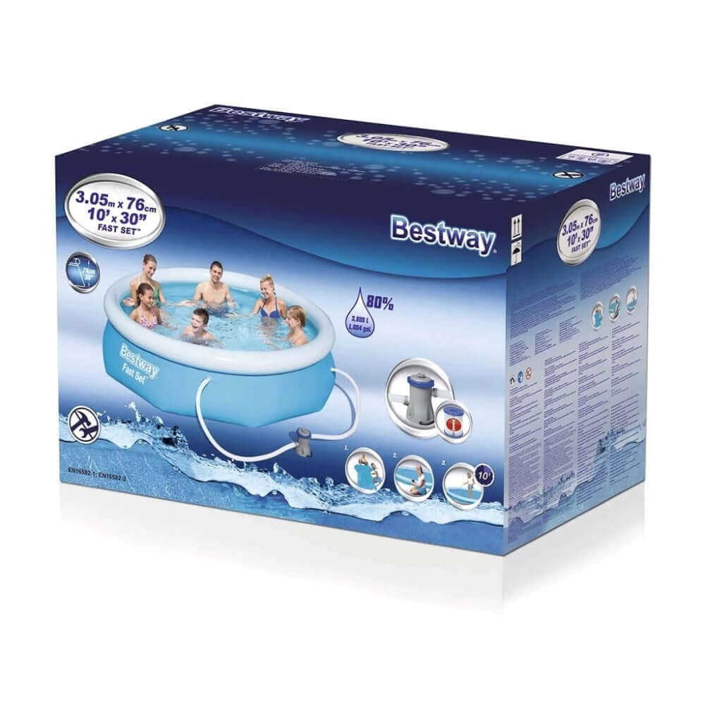 Bestway Şişme Aile Havuzu 305 Cm x 76 Cm Filtreli - Roket Oyuncak