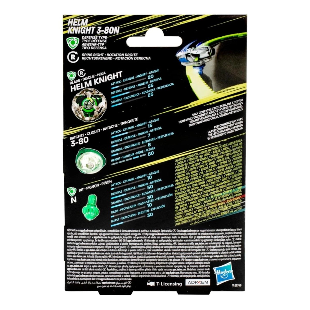 Beyblade X Helm Knight 3 - 80N Başlangıç Seti - Roket Oyuncak