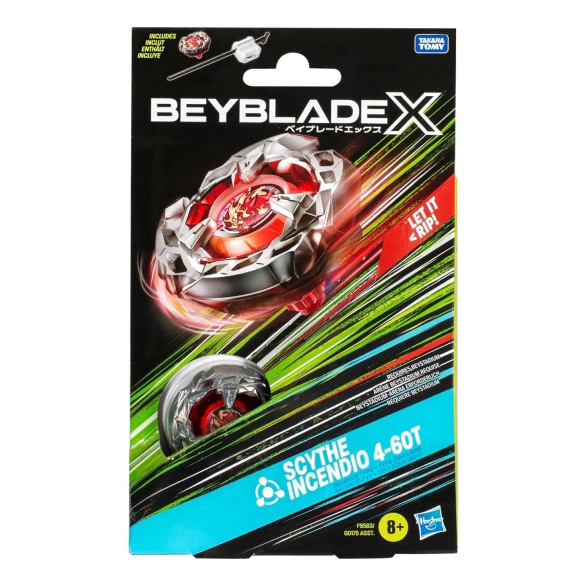 Beyblade X Scythe Incendio 4 - 60T Başlangıç Seti - Roket Oyuncak