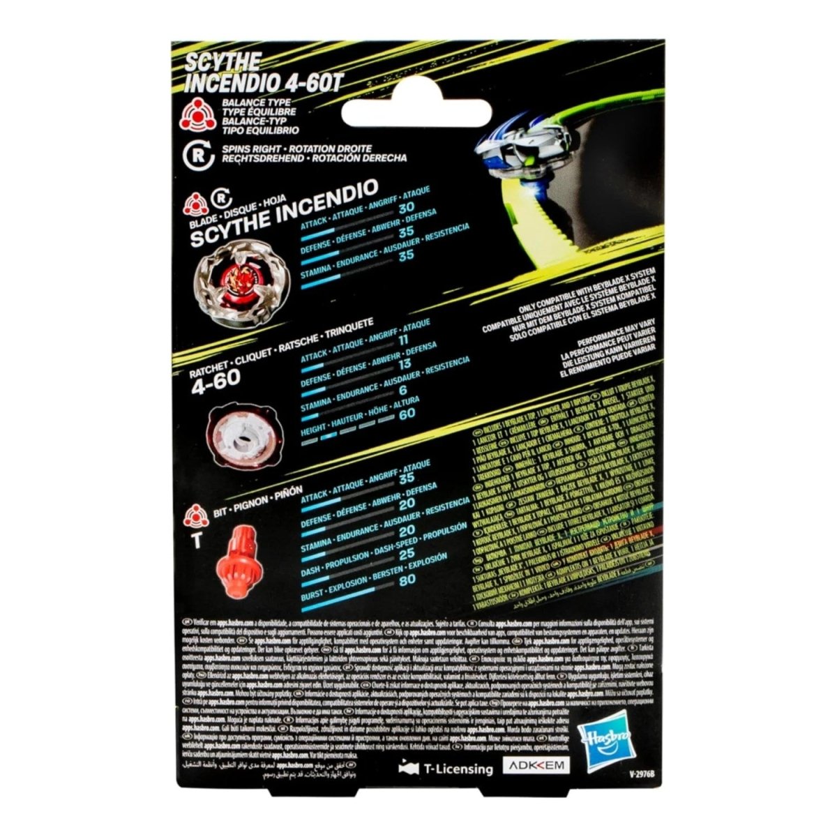Beyblade X Scythe Incendio 4 - 60T Başlangıç Seti - Roket Oyuncak