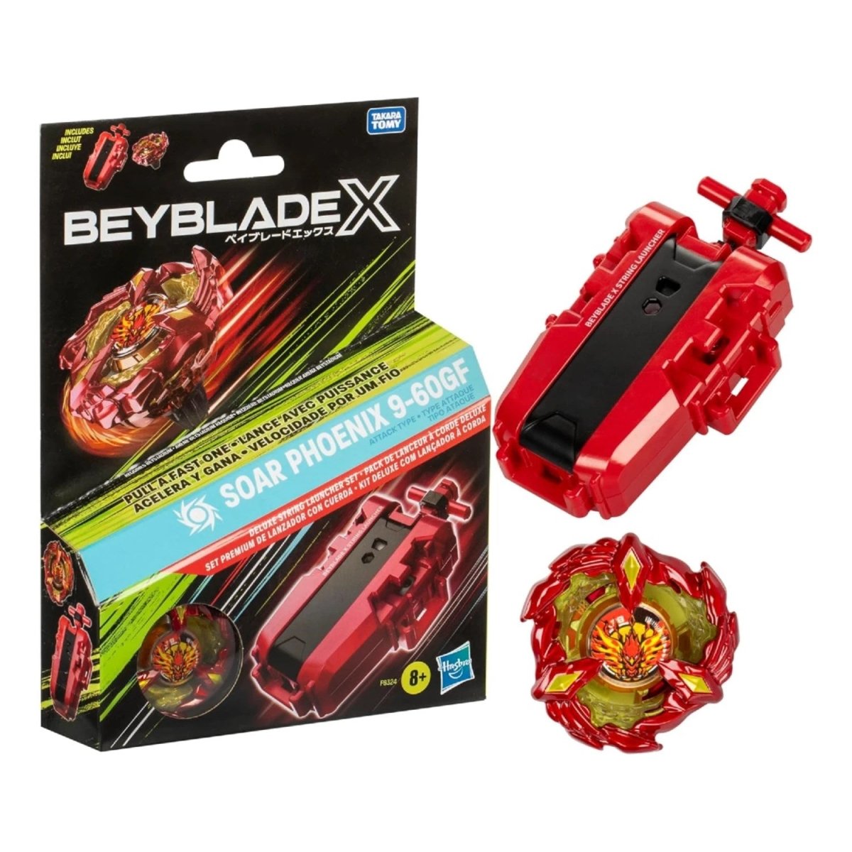Beyblade X Soar Phoenix 9 - 60GF Delüks Oyun Seti - Roket Oyuncak
