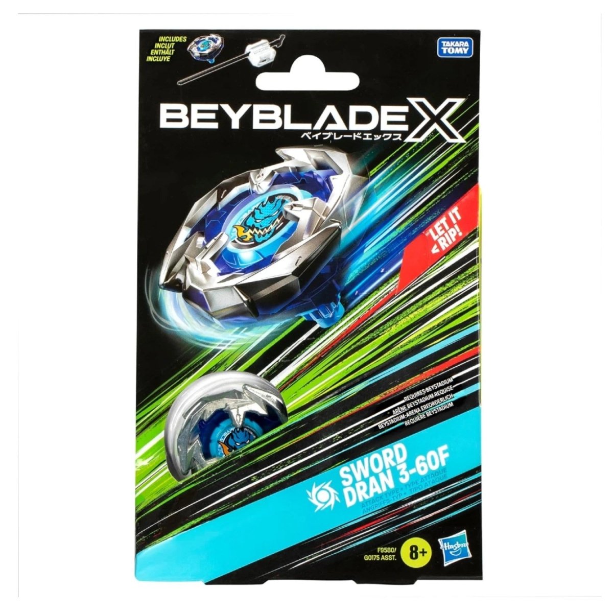 Beyblade X Sword Dran 3 - 60F Başlangıç Seti - Roket Oyuncak