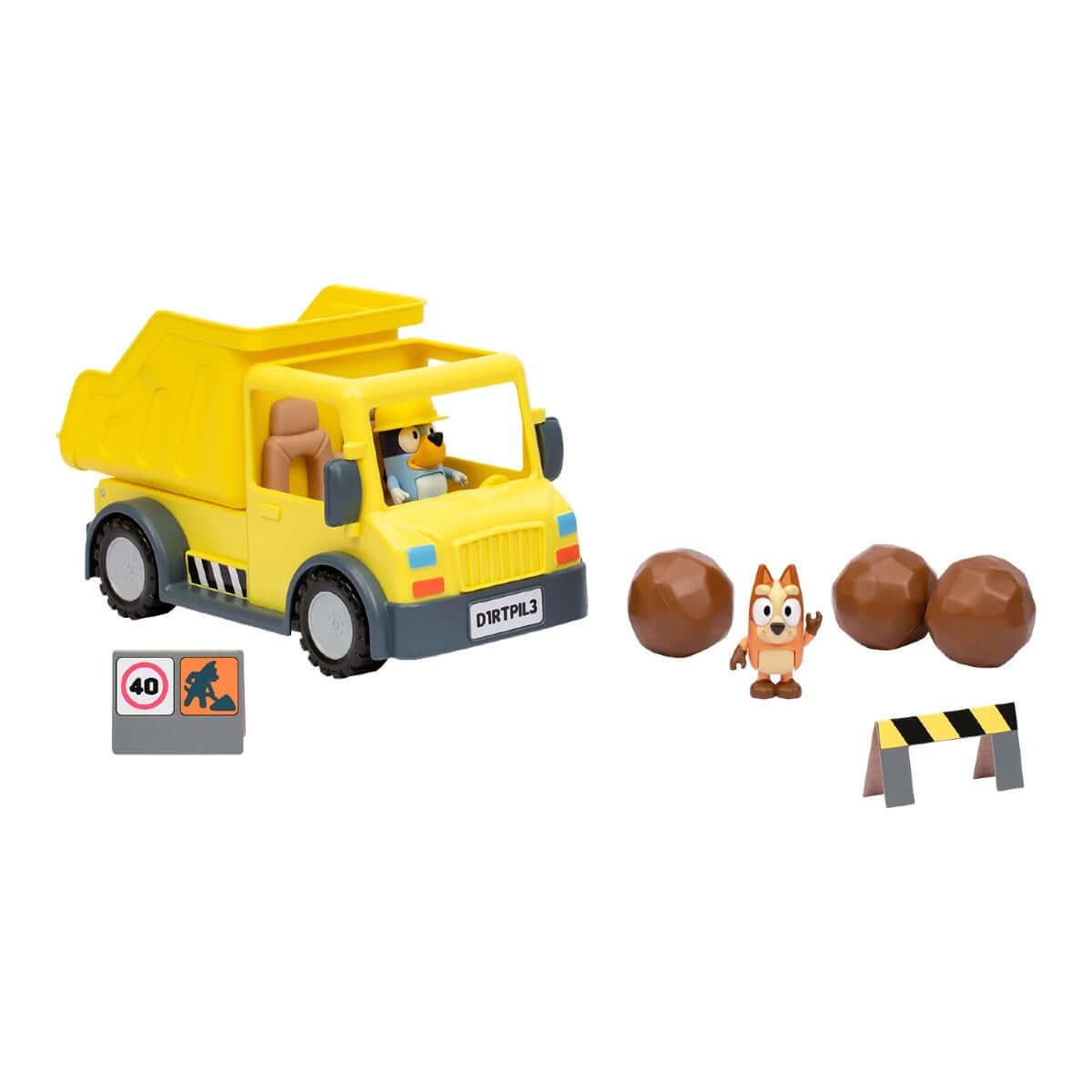 Bluey Damperli Kamyon ve Figür Oyun Seti 17673 - Roket Oyuncak