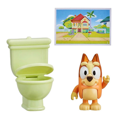 Bluey Tek Figür Aksesuarlı Set Bingo ve Klozet - Roket Oyuncak