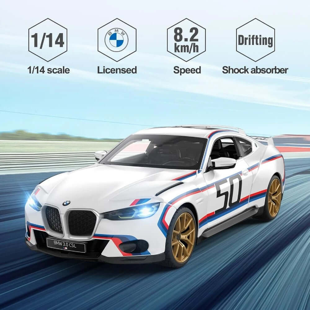 BMW 3.0 CSL Uzaktan Kumandalı Araba Işıklı 2.4GHz Lisanslı Model - Roket Oyuncak