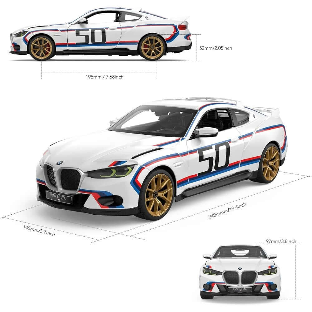 BMW 3.0 CSL Uzaktan Kumandalı Araba Işıklı 2.4GHz Lisanslı Model - Roket Oyuncak