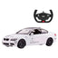 BMW M3 Uzaktan Kumandalı Araba Işıklı 2.4GHz Full Fonksiyon RC Araba 32 Cm Beyaz - Roket Oyuncak