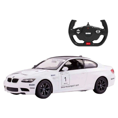 BMW M3 Uzaktan Kumandalı Araba Işıklı 2.4GHz Full Fonksiyon RC Araba 32 Cm Beyaz - Roket Oyuncak