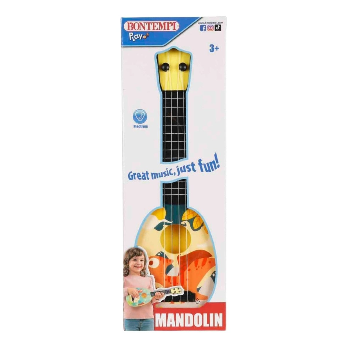 Bontempi 4 Telli Mandolin Sarı - Roket Oyuncak