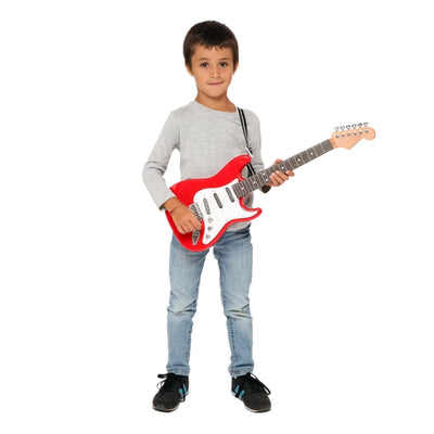 Bontempi Elektronik Rock Gitar 66 cm Boyunda, 6 Metal Telli, 8 Demo Şarkılı ve Omuz Askılı İlk Gitarım Seti - Roket Oyuncak