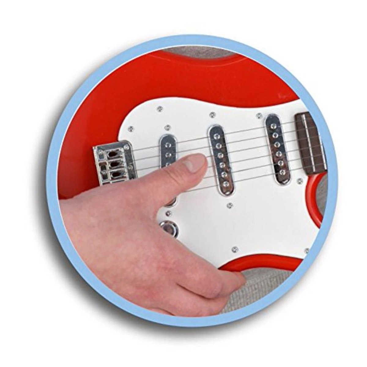 Bontempi Elektronik Rock Gitar 66 cm Boyunda, 6 Metal Telli, 8 Demo Şarkılı ve Omuz Askılı İlk Gitarım Seti - Roket Oyuncak