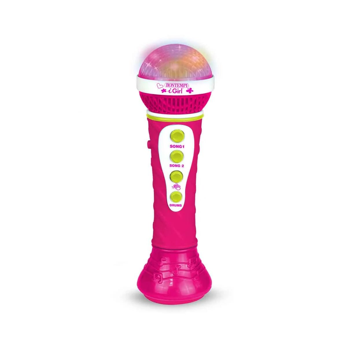 Bontempi Işıklı Mini Elektronik Org ve Mikrofonlu Karaoke Seti 24 Tuşlu, 25 Demo Şarkılı ve Alkış Efektli İnteraktif Müzik İstasyonu - Roket Oyuncak