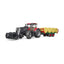 Bruder 1:16 Case Optum 300CVX Kepçeli Traktör Ve Balya Taşıma Römorku 89 cm - Roket Oyuncak